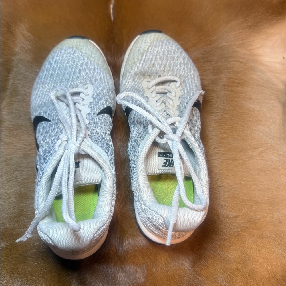 Nike White and Black Running Shoes
